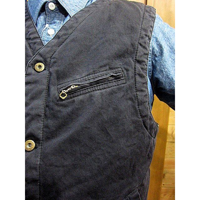 ヴィンアンドエイジ ベスト Vin&Age TYPE VTJ7 DECK BOA VEST BLACK
