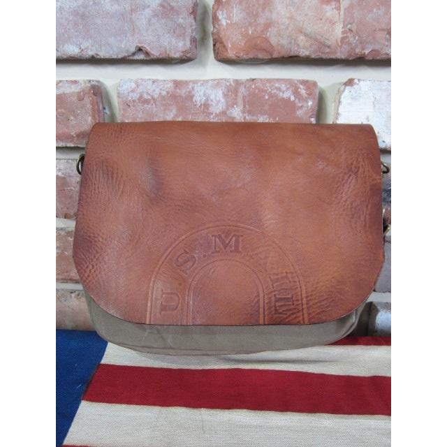 vasco（ヴァスコ） バック VASCO CANVAS×LEATHER MAIL BAG -SMALL VS-249P OLIVE DRAB ...