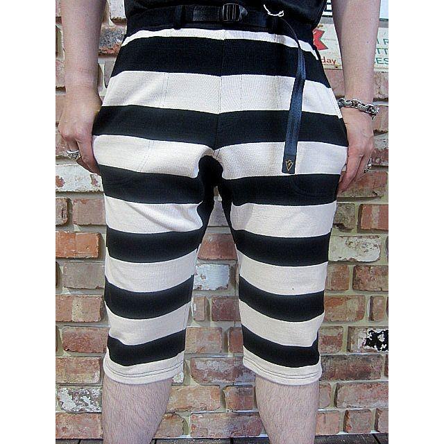 ウエストライド ショートパンツ WEST RIDE BORDER SHORTS BLK/CRM