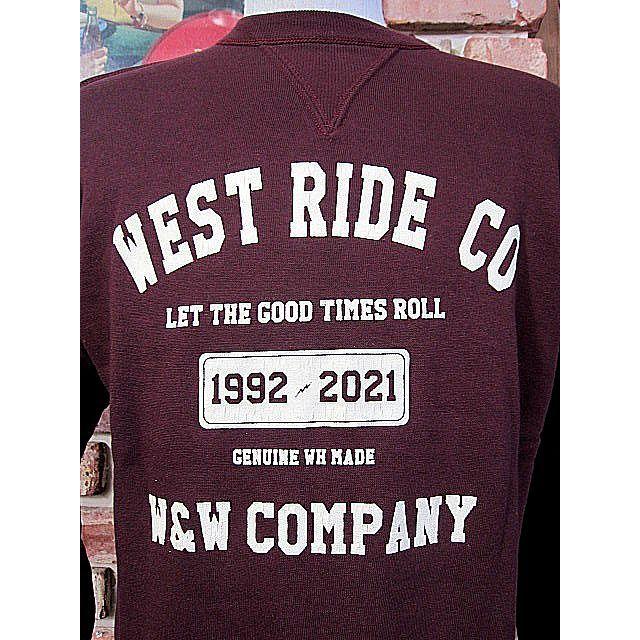 ウエストライド スウェット WEST RIDE WAREHOUSE SWEAT-01 30TH BRDX