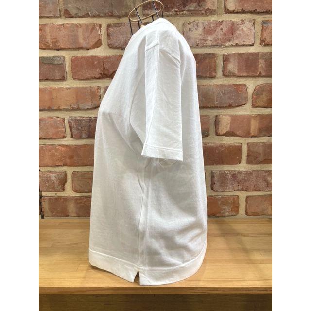 ナチュラルランドリー Tシャツ NATURAL LAUNDRY 7212C-017 USコットン バスクシャツT 120.オフホワイト｜hangarmarket-ladys｜03