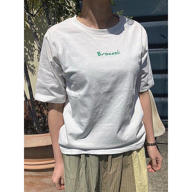 カフェッティ Tシャツ Cafetty CF-6087 ベーシックプリントT 01.オフホワイト | Cafetty