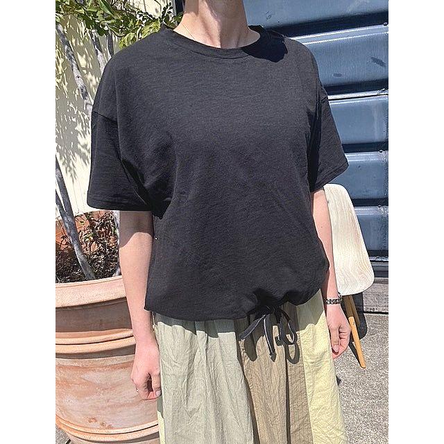 カフェッティ Tシャツ Cafetty CF-6090 ドロストポケットT 08.ブラック | Cafetty