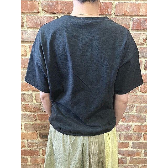 カフェッティ Tシャツ Cafetty CF-6090 ドロストポケットT 08.ブラック | Cafetty | 03