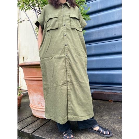 Johnbull（ジョンブル） リネンライクスラブミリタリーシャツOP