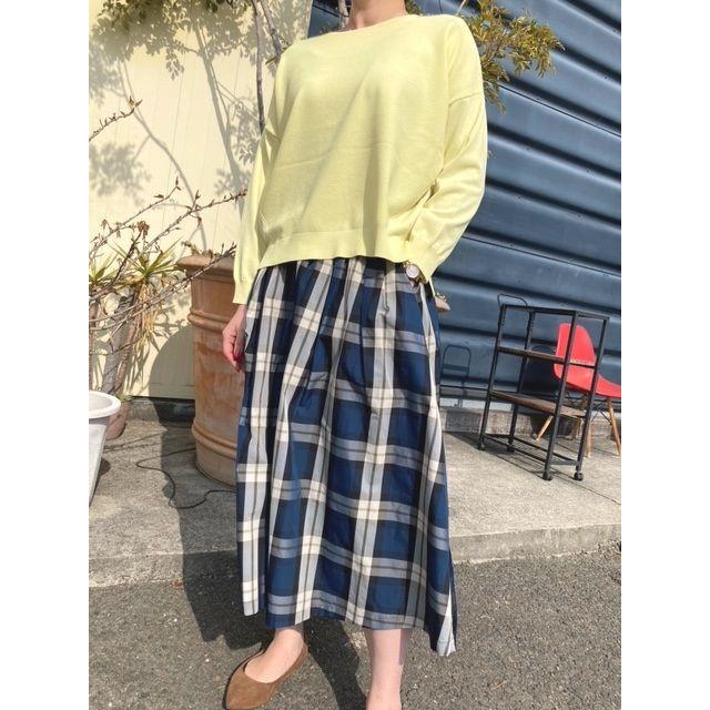 Dignite collier ディニテコリエ スカート チェック柄 ロング