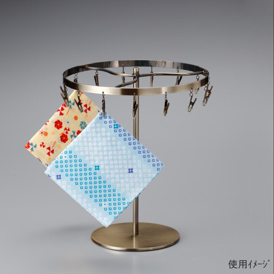 チーフ・ハンカチスタンド Ｍサイズ 回転式 CHI-M 50台セット クローム ディスプレイ 店舗什器 ハンガーのタヤ 送料無料