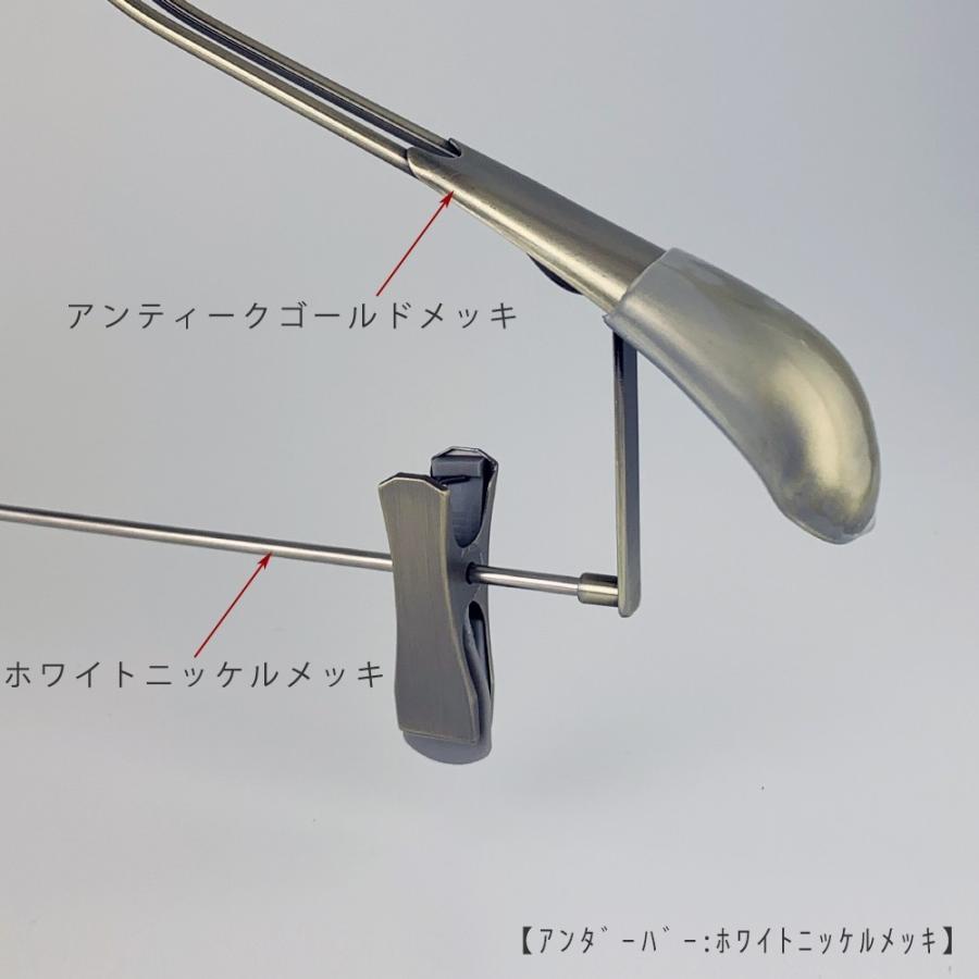 セットアップハンガー/HTL-2458R-CB-42 アンティークゴールド/5本 横幅42cm 肩カバー付クリップバー仕様 送料無料_1