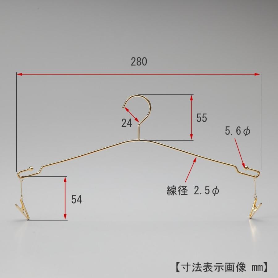 ハンガー セット 下着 ランジェリー 高級 おしゃれ IN-510F-28-MC クロームメッキ/50本セット【送料無料】【あすつく】 収納_2