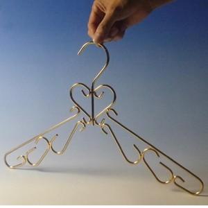 ハンガー おしゃれ かわいい 高級 QT-00 ゴールド 1本 ズボン用