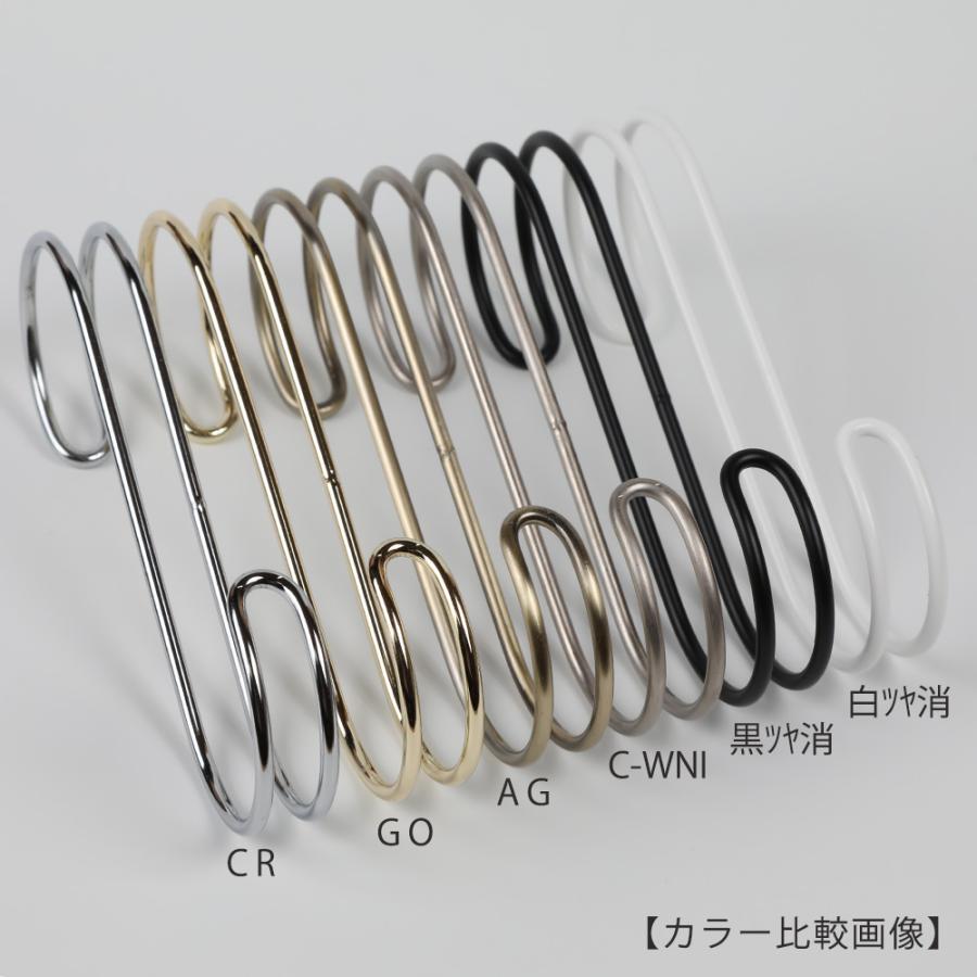 宅配 S字フック Sカン ハンガーのタヤ コンパクト 安心の日本製 省スペース おしゃれ 雑貨 インテリア 収納 整理 100本セット 送料無料 プロ仕様 クローム Sfaw 150h150mm ダブル線s字フック フック Barannet Ir