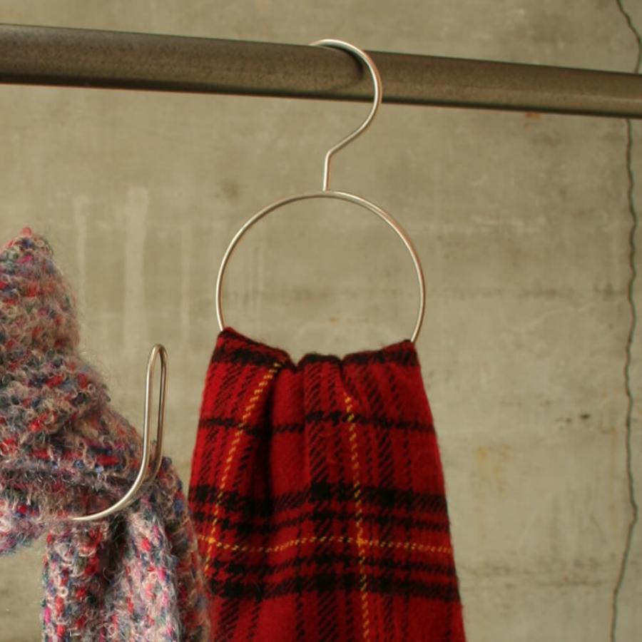 ハンガー スカーフ・ストール マフラー用 SSH200 アンティークゴールド 100本セット リング状で掛けやすい フック固定式 送料無料