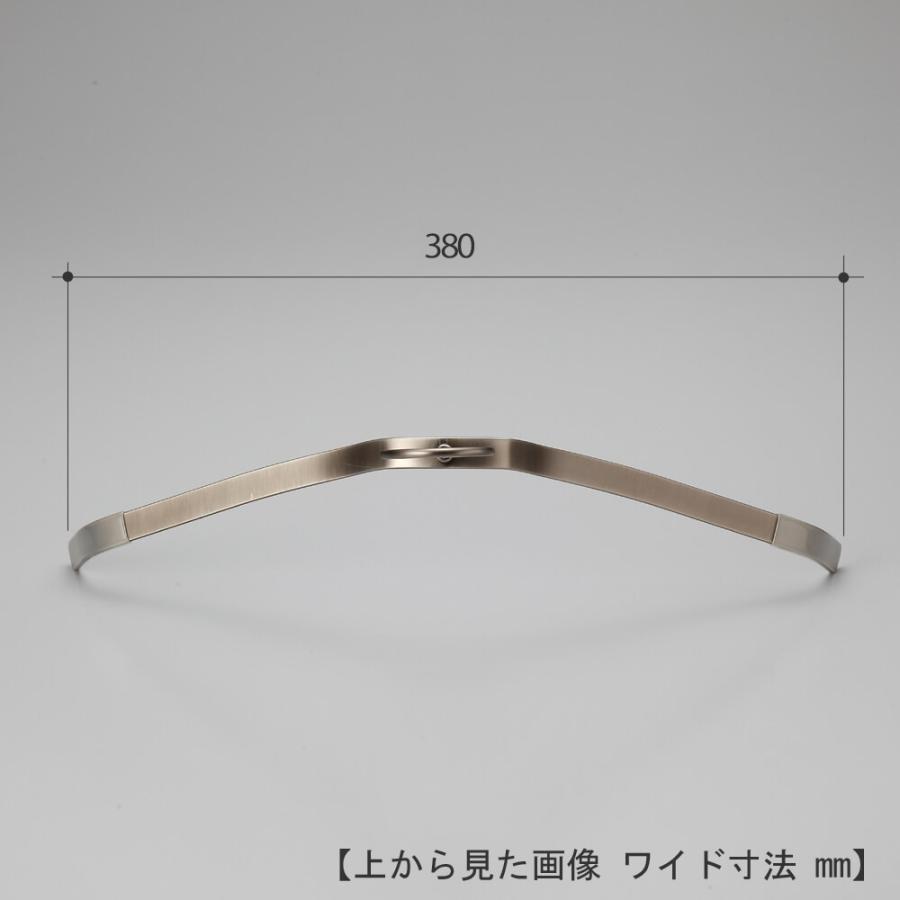 ハンガー シャツ用/TFB-1471R-BN-38 フラットバー/ピューター 5本セット【送料無料】レディース 女性用 シャツ用 すべらない プロ仕様 ワイド38cm あすつくの画像