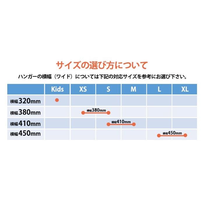 ハンガー Tシャツ用 首が伸びない 省スペース 高級 おしゃれ 収納 tshirt-hanger-100 クローム 100本セット【送料無料】φ3.5mm あすつく_6