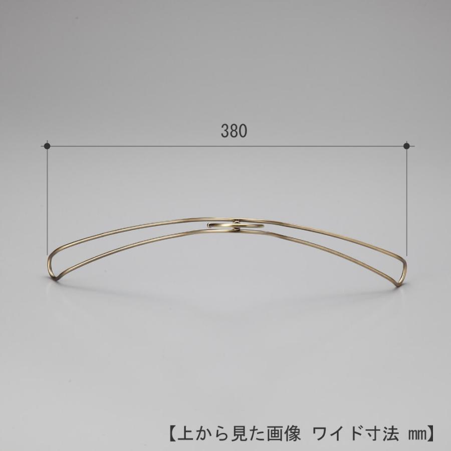 ハンガー シャツ用/TSW-1368R-BN-38ゴールド/10本 送料無料 ワイド38cm フック回転 レディースシャツ用 ワンピース_2