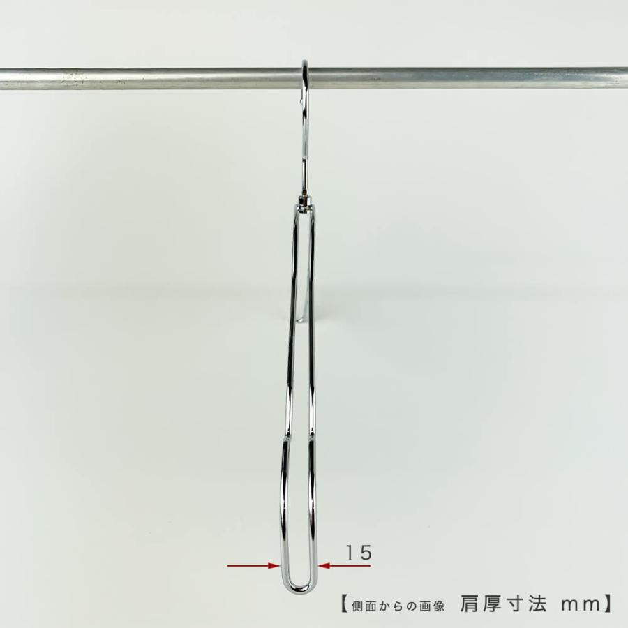 ハンガー シャツ用/TSW-2361BR-BT-38/クローム 20本 送料無料 レディース 女性用 シャツハンガー ワイド38cm 収納 フック回転 在庫なくなり次第、廃盤予定_2