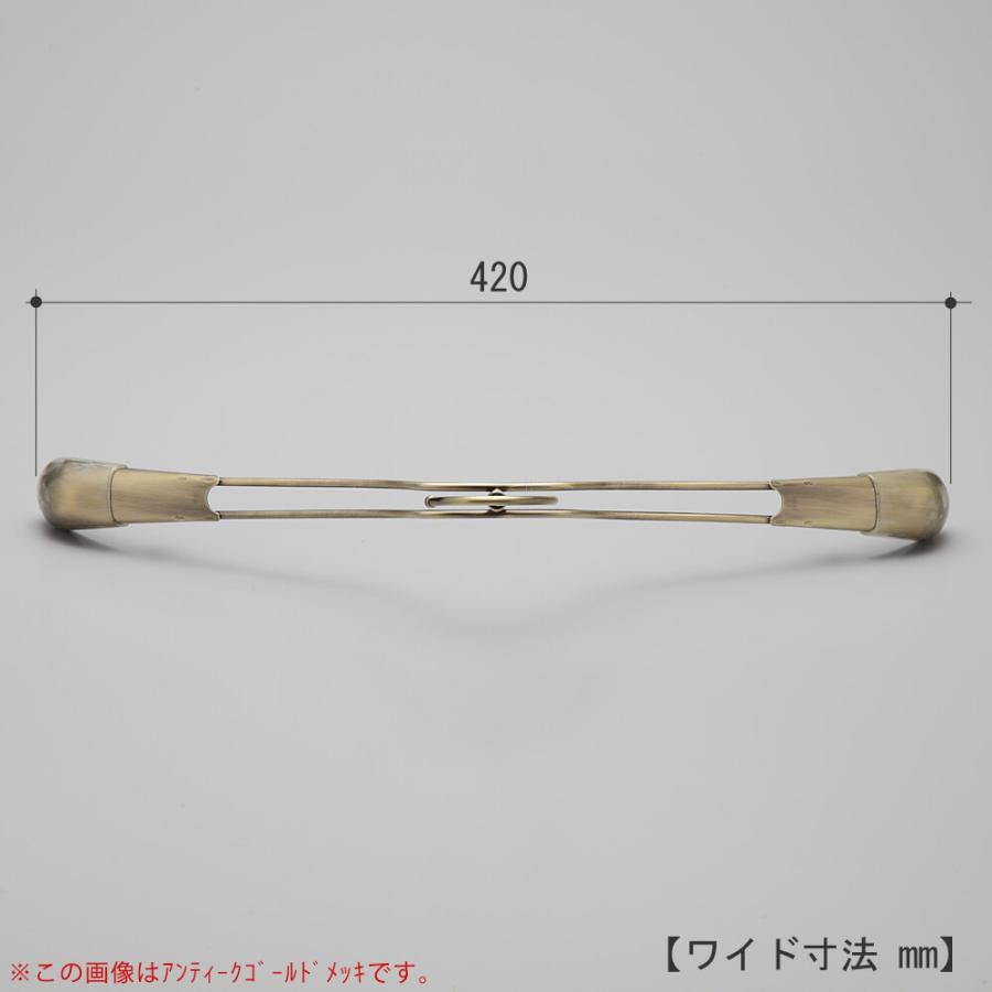 スチールハンガー/TSW-2458R-42ゴールドメッキ/20本 送料無料 ワイド42cm ハンガー すべらない ジャケット メンズ スーツ アパレル アウター 日本製 フック回転_1