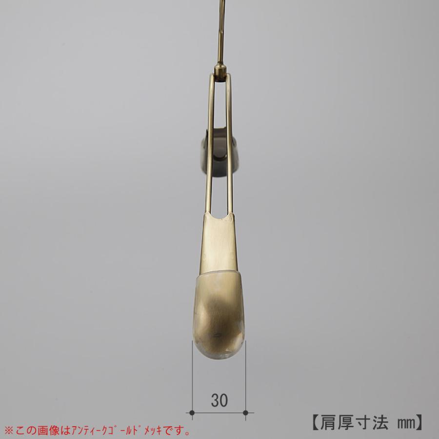 スチールハンガー/TSW-2458R-42ゴールドメッキ/20本 送料無料 ワイド42cm ハンガー すべらない ジャケット メンズ スーツ アパレル アウター 日本製 フック回転_2