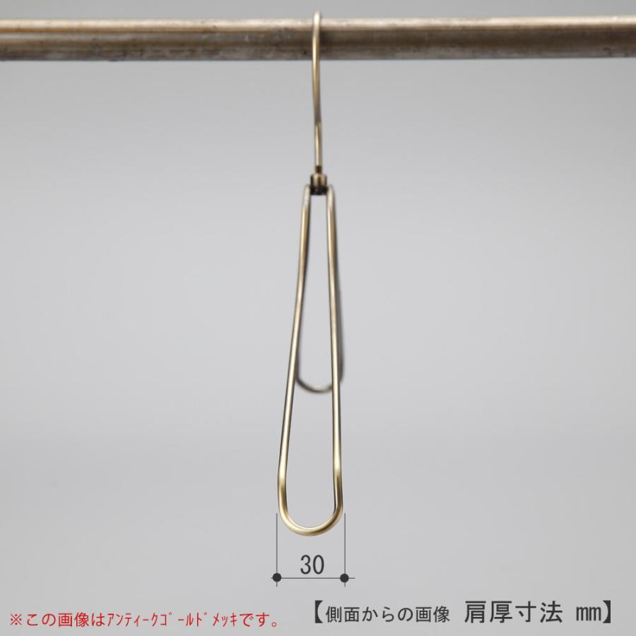 スチールハンガー/TSW-2468BR-BN-42 凹なし 黒つや消し塗装/5本セット