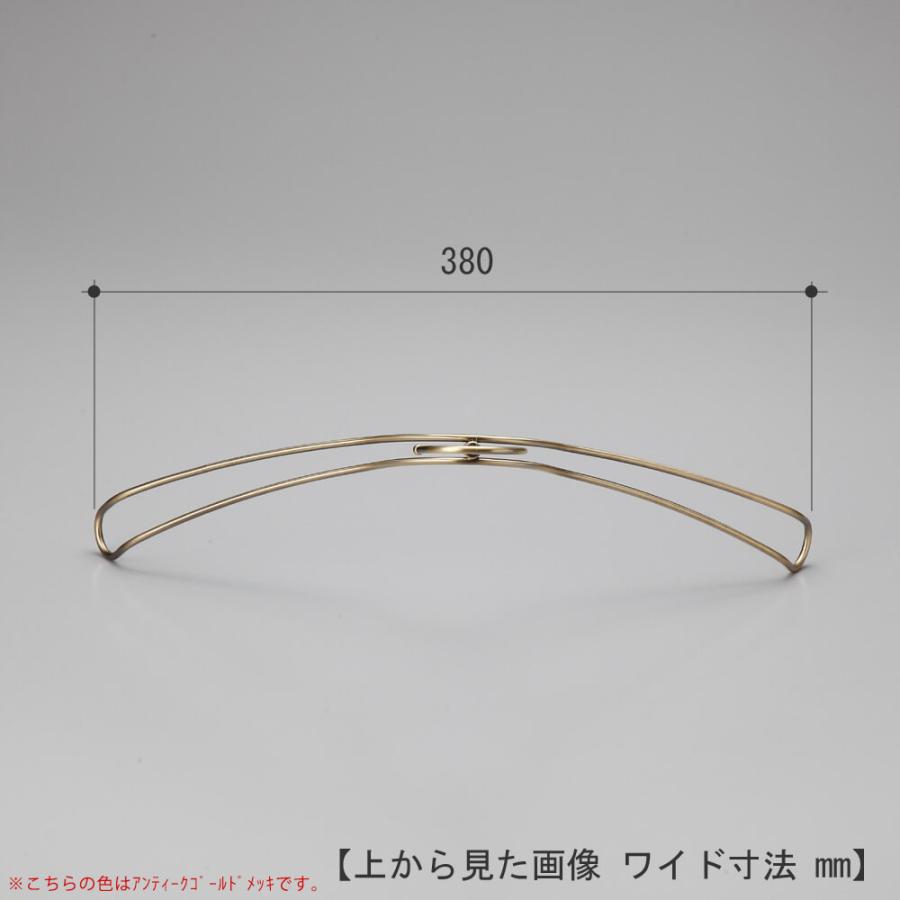 ハンガー シャツ用/TSW-1368R-BN-38ゴールド/5本セットワイド38cm