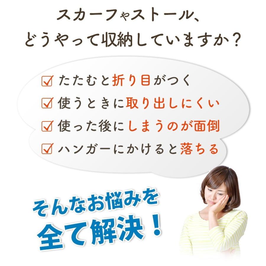 ハンガー スカーフ ストール マフラー 高級 おしゃれ 収納 wmaf-cr-1 50本 クロームメッキ あすつく 送料無料_2