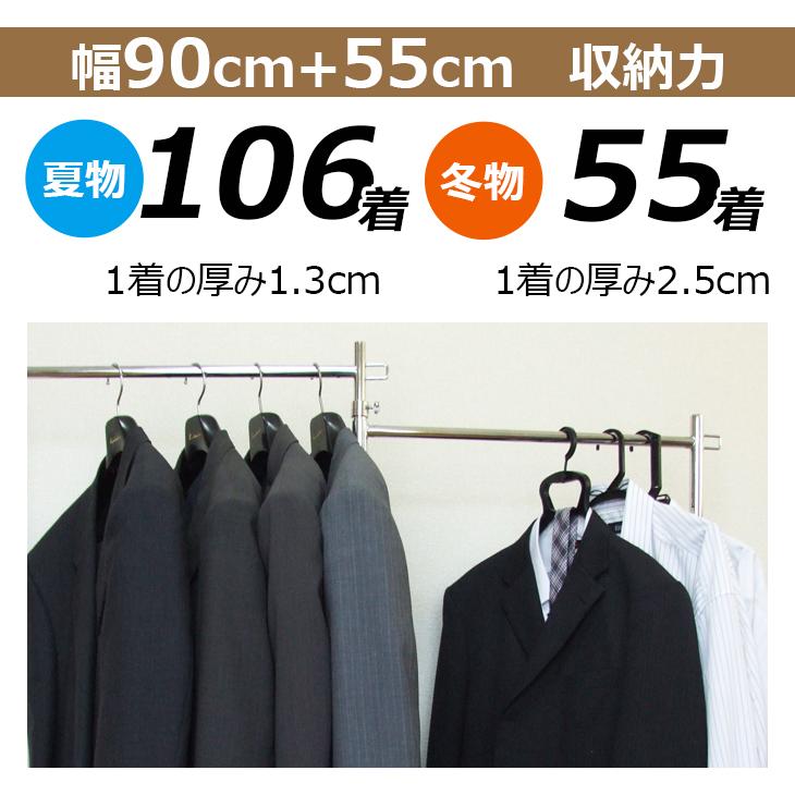 美d生活工房 ハンガーラック 折りたたみ 組立不要 キャスター