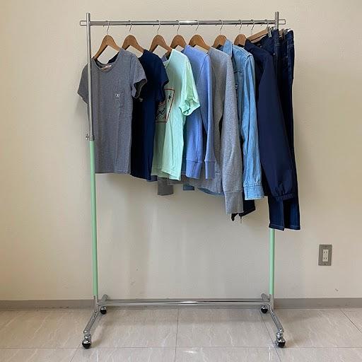 美d生活工房 ハンガーラック スリム 頑丈 業務用 カラフル 12色 幅90cm