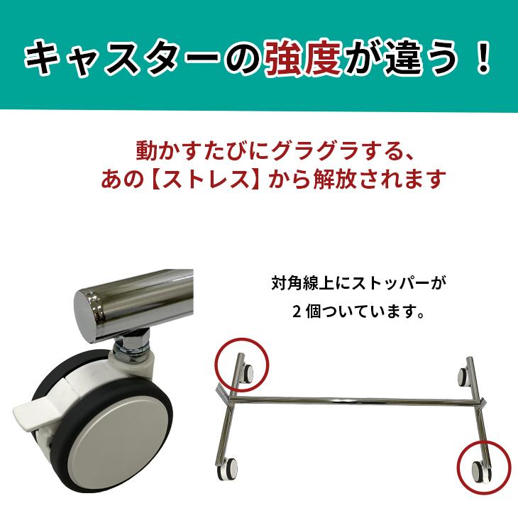 業務用 ハンガーラック 頑丈 幅90cm 抗菌キャスター 耐荷重200kg パイプハンガー 組立不要 タフグラン F-Class900 国産 日本製,組立不要_6