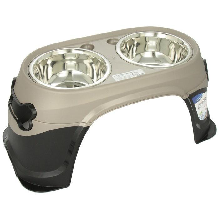 フードボウル ペットメイト アメリカPETMATE イージーリーチダイナー 8インチ ゴールド×ブラック | Petmate