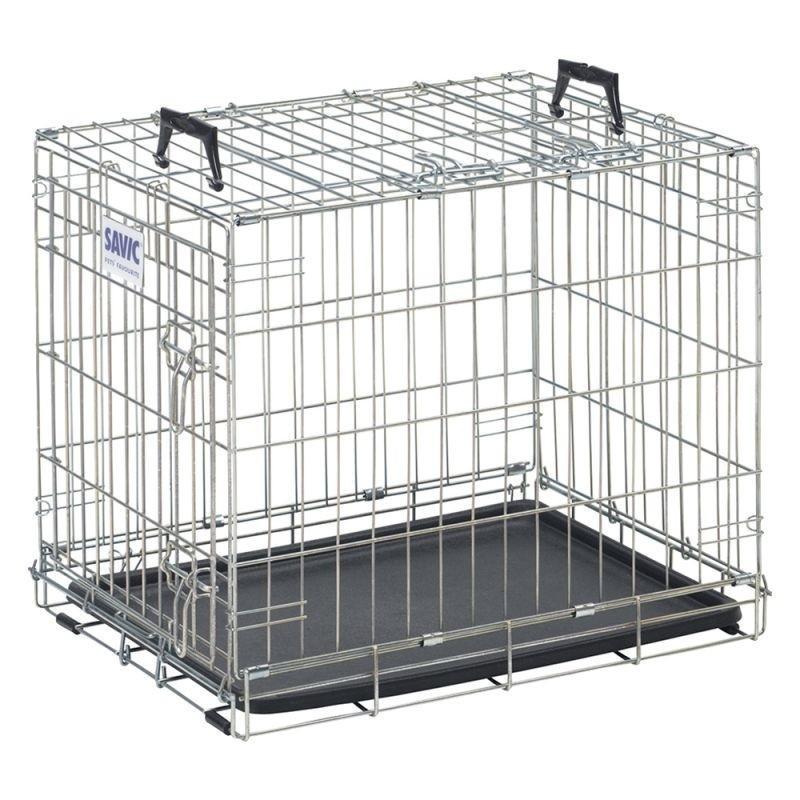 犬用ケージ SAVIC ベルギーサヴィッチ社製 2ドア犬用ケージ ドッグレジデンス76cm 同梱不可 A3292海外ペット用品