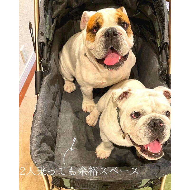 犬用 耐荷重45kg ALLWAN ペットストローラー PREMIUM カモフラージュ