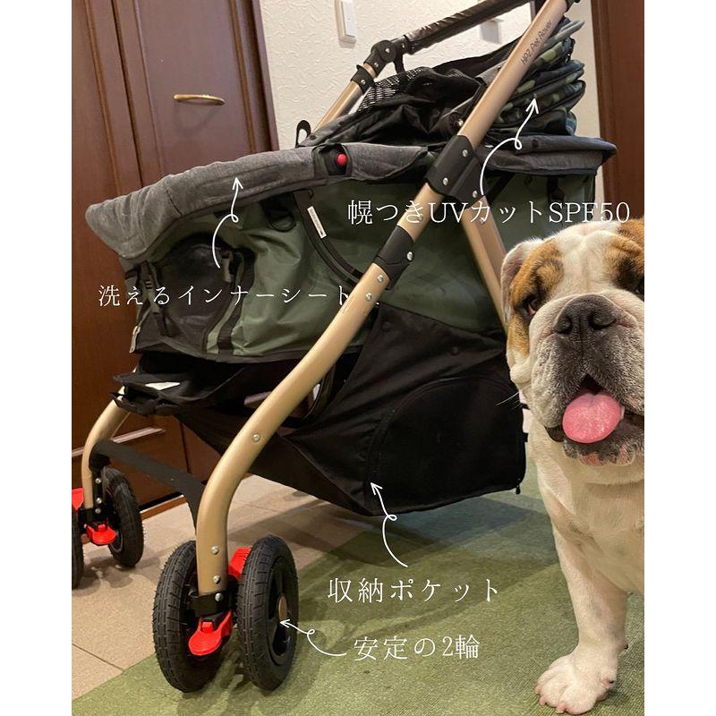 犬用 耐荷重45kg ALLWAN ペットストローラー PREMIUM カモフラージュ