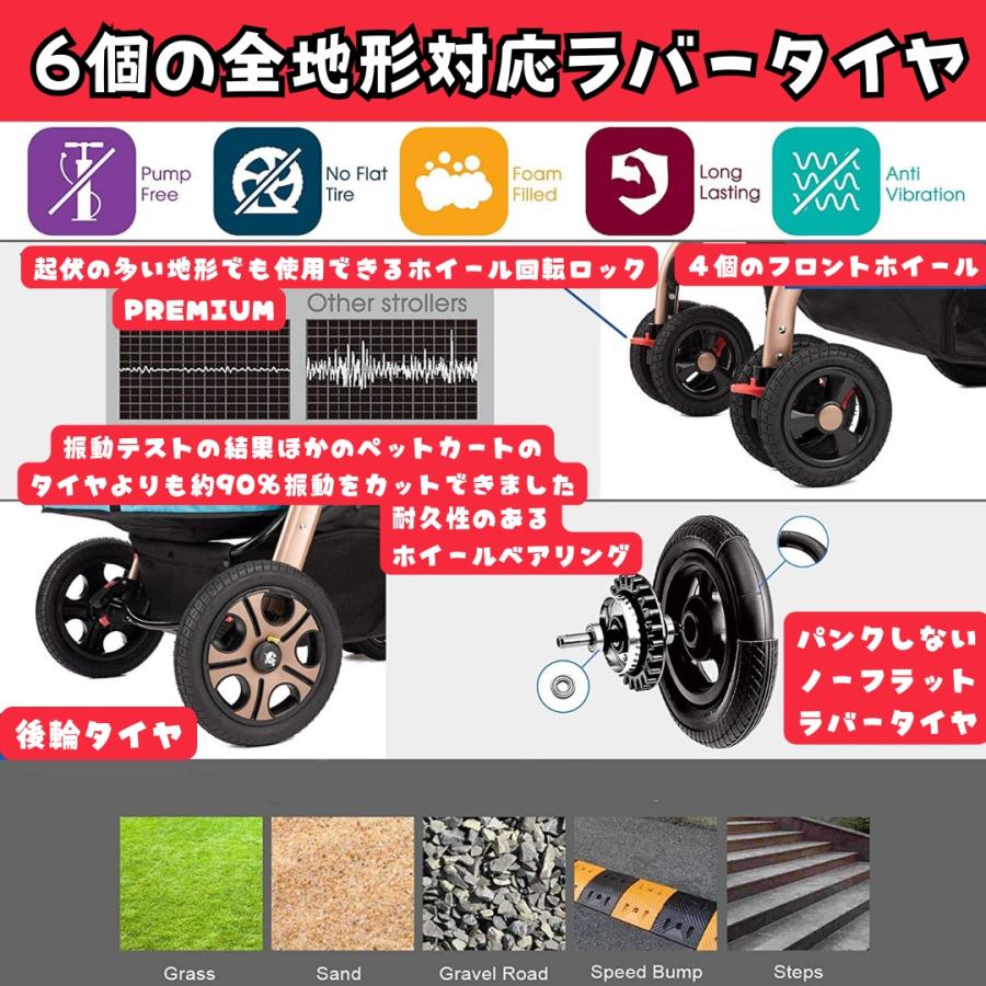 犬用 耐荷重45kg ALLWAN ペットストローラー PREMIUM カモフラージュ