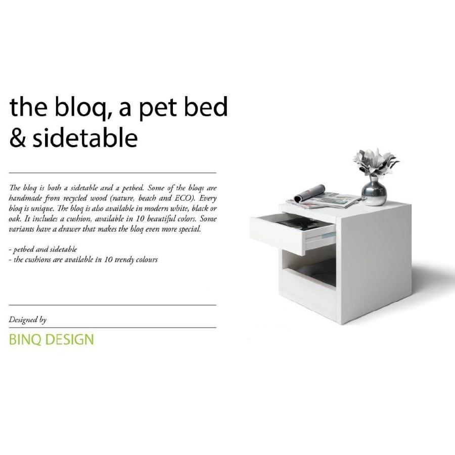 ペットベッド オランダBing Design ビンクデザイン オールハンドクラフトインテリアドッグベッド ブロックブラック bloq black アルバブルー_5