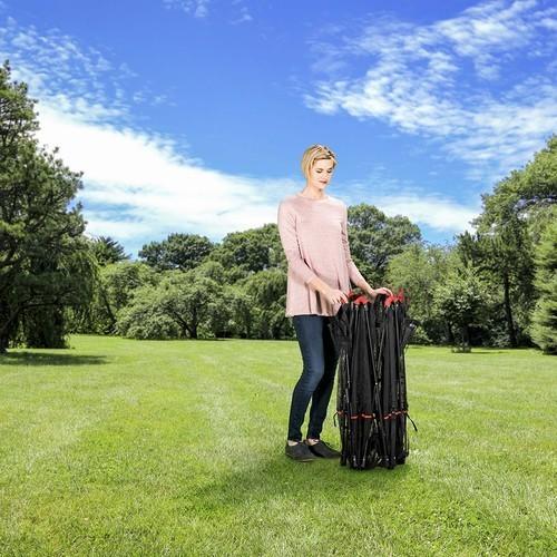 ペットゲート Carlson カールソン 6パネルデラックスペットサークル キャノピーセット レッド 2700 Carlson