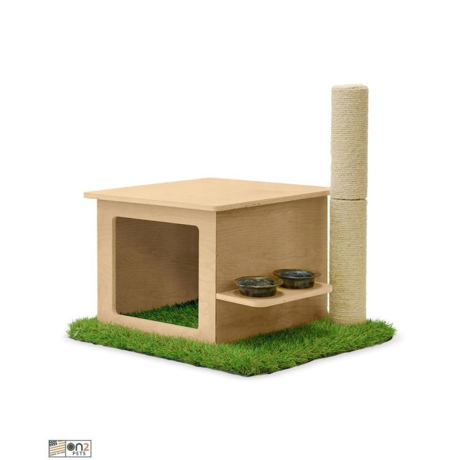 キャットタワー アメリカOn2Pets モダンキャットハウススクラッチポスト