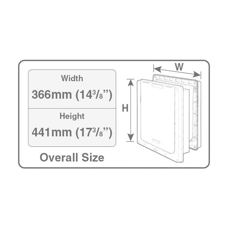 ペットドア PET-MATE DOGMATE ドッグドアL ブラウン ドッグフラップ