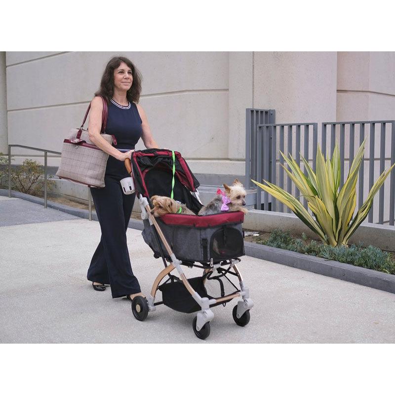 ペットカート アメリカHPZ PET ROVER プレミアムペットストローラーLite レッド HPZペットローバー 正規品 ds229