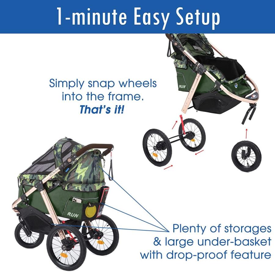 ペットカート エアータイヤ アメリカ HPZ PET ROVER RUNパフォーマンス