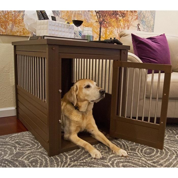 開店記念セール 室内ドッグハウス Ecoflex ニューエイジペット 犬小屋 Ecoflexというエコ素材を使用したペットメーカー 正規品 インプレイスペットクレートエンドテーブルs おしゃれ 室内 犬小屋 ラシット 犬小屋 屋外サークル