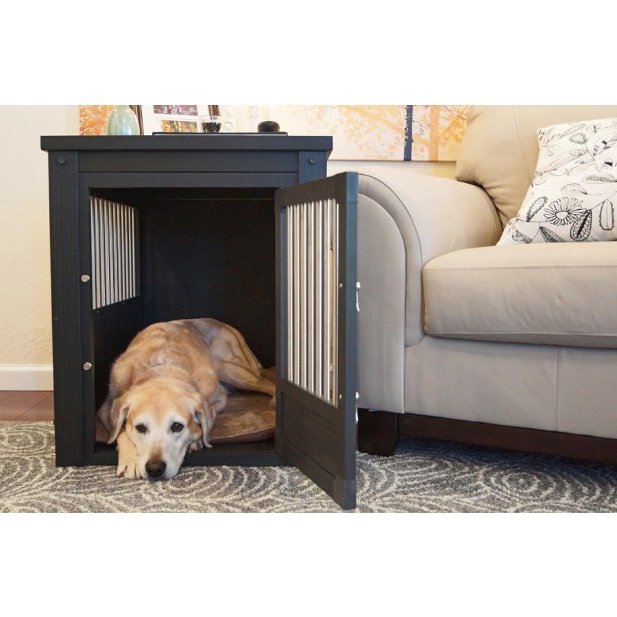 新作入荷 オリジナルのecoflexというエコ素材を使用したペットメーカー 犬小屋 おしゃれ 室内 犬小屋 グレー インプレイスペットクレートエンドテーブルxl 室内ドッグハウス Ecoflex ニューエイジペット 犬小屋 屋外サークル Albinofoundation Org