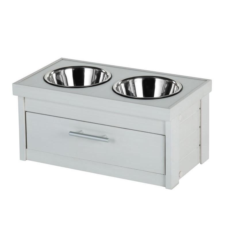 フードボウル アメリカNEWAGEPETニューエイジペット食器付きフードストッカー スモールピエモンテダブルダイナーストレージ アンティークホワイト