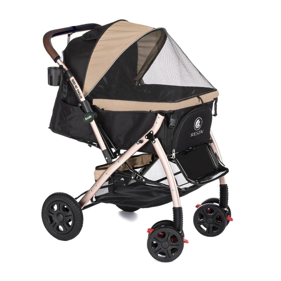 ペットカート【海外輸入品】　Enzo Pet Strollers  RESIN耐荷重〜34kgまで　折りたたみ可 犬用 ペットカート ENZO ペットストローラー RESIN タープ
