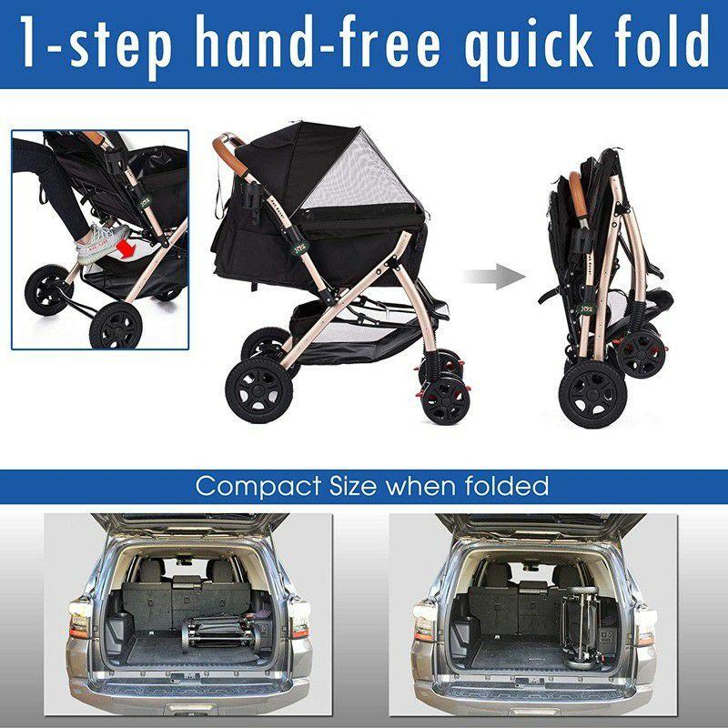 ペットカート【海外輸入品】　Enzo Pet Strollers  RESIN耐荷重〜34kgまで　折りたたみ可 犬用 ペットカート ENZO ペットストローラー RESIN タープ