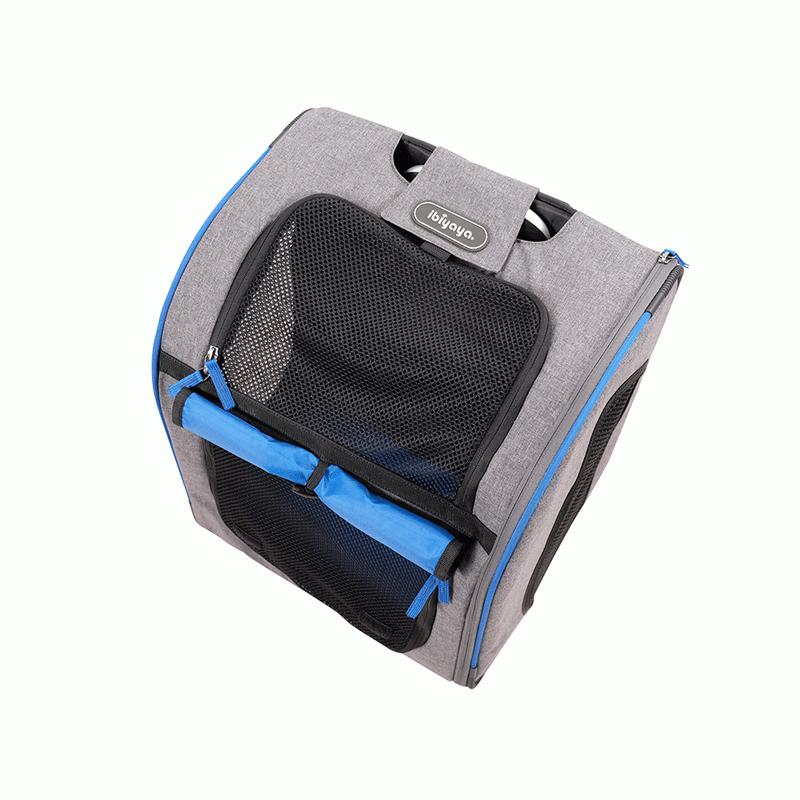 ペットカート 台湾イビヤヤ ibiyaya NEWリーソバックパックパラレルトランスポートペットトロリーキャリア 