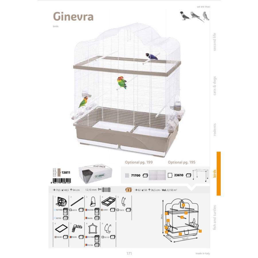 イタリア IMAC社製 特大オウム用ケージ