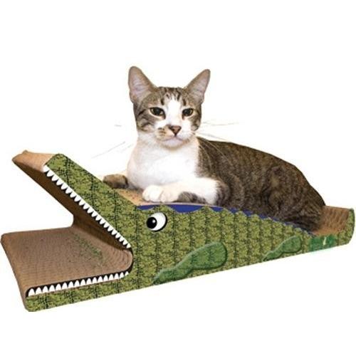 ImperialCat 猫ちゃんも夢中 メイドインUSAのユニークで可愛い爪とぎ インペリアルキャット 猫用爪とぎ クロコダイルL | インペリアルキャット