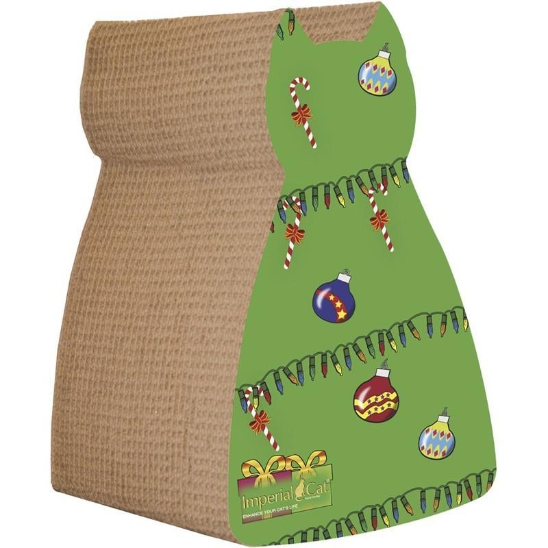 ImperialCat 猫ちゃんも夢中 メイドインUSAのユニークで可愛い爪とぎ インペリアルキャット 猫用爪とぎ クリスマスツリー ジャイアント2イン1 