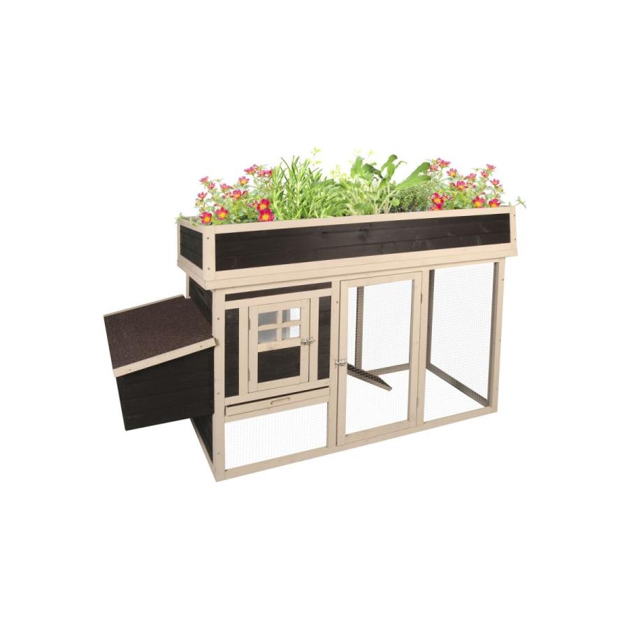 中古品 ケージ 屋外 鳥かご ベルギーFLAMINGOPET社 屋外用木製バードケージ バードハウスフローラ 木製 鳥小屋 おしゃれ プランター 【RIZ6655096381】(23501円)