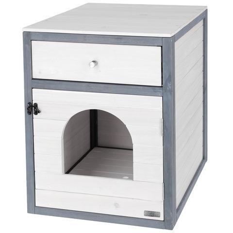 猫トイレ おしゃれ ドイツKerbl キャットトイレクローゼット アイダ キャットトイレ